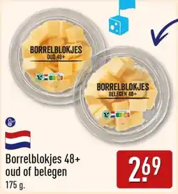 ALDI Borrelblokjes 48+ oud of belegen aanbieding