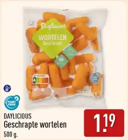 ALDI Daylicious Geschrapte wortelen aanbieding