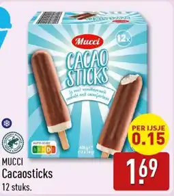 ALDI Mucci cacaosticks aanbieding