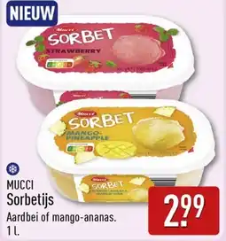 ALDI Mucci Sorbetijs aanbieding