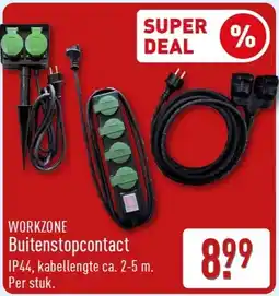 ALDI Workzone Buitenstopcontact aanbieding