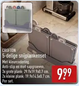 ALDI Crofton 5-delige snijplankenset aanbieding