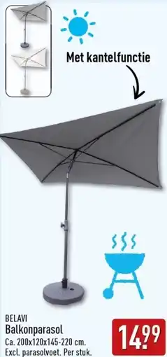 ALDI Belavi Balkonparasol aanbieding