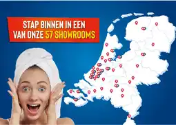 Sani-Dump Stap binnen in een van onze 57 showrooms aanbieding