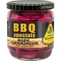 Albert Heijn Kesbeke BBQ specials rode uienringen jalapeño aanbieding