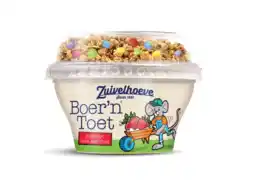 Albert Heijn Zuivelhoeve Boer'n toet yoghurt met aardbei aanbieding
