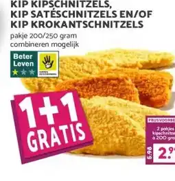 Boon`s Markt KIP SATÉSCHNITZELS EN/OF KIP KROKANTSCHNITZELS aanbieding