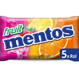 Albert Heijn Mentos Fruit 5-pack aanbieding