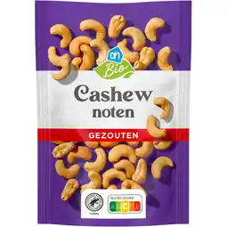 Albert Heijn AH Biologisch Ongebrande cashewnoten aanbieding