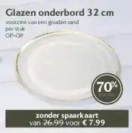 Boon`s Markt Glazen onderbord 32 cm aanbieding