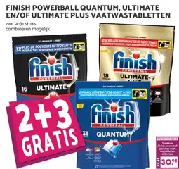 Boon`s Markt FINISH POWERBALL QUANTUM, ULTIMATE EN/OF ULTIMATE PLUS VAATWASTABLETTEN aanbieding