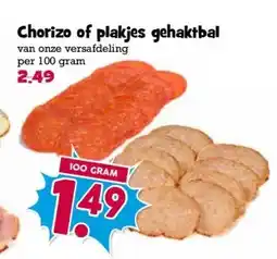 Boon`s Markt Chorizo of plakjes gehaktbal aanbieding