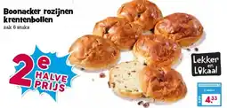 Boon`s Markt Boonacker rozijnen krentenbollen aanbieding