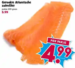 Boon`s Markt Gerookte Atlantische zalmfilet aanbieding