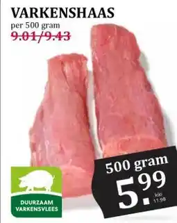 Boon`s Markt VARKENSHAAS aanbieding