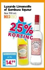 Boon`s Markt Luxardo Limoncello of Sambuca liqueur aanbieding