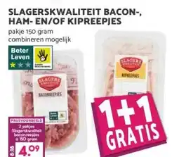 Boon`s Markt SLAGERSKWALITEIT BACON-, HAM-EN/OF KIPREEPJES aanbieding