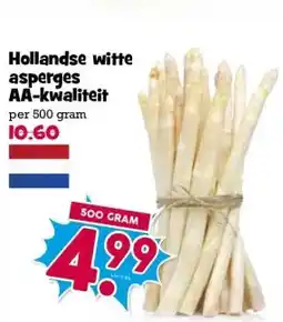 Boon`s Markt Hollandse witte asperges AA-kwaliteit aanbieding