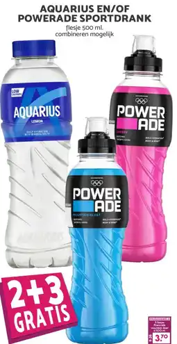 Boon`s Markt AQUARIUS EN/OF POWERADE SPORTDRANK aanbieding
