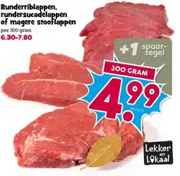 Boon`s Markt Runderriblappen, rundersucadelappen of magere stooflappen aanbieding