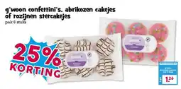 Boon`s Markt g'woon confettini's, abrikozen cakejes of rozijnen stercakejes aanbieding