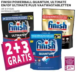 Boon`s Markt FINISH POWERBALL QUANTUM, ULTIMATE EN/OF ULTIMATE PLUS VAATWASTABLETTEN aanbieding
