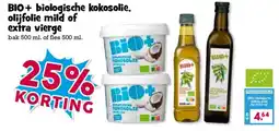 Boon`s Markt BIO+ biologische kokosolie, olijfolie mild of extra vierge aanbieding