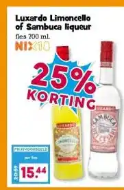 Boon`s Markt Luxardo Limoncello of Sambuca liqueur aanbieding
