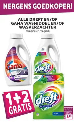 Boon`s Markt ALLE DREFT EN/OF GAMA WASMIDDEL EN/OFWASVERZACHTER aanbieding