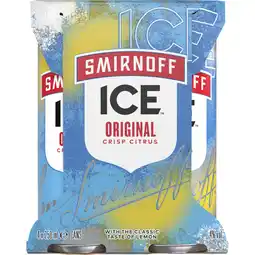 Albert Heijn Smirnoff Ice original 4-pack aanbieding