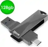 Bol.com Xedor Plus - USB Stick - 128 GB - 3200Mbps - USB C en A - iPhone en Android aanbieding