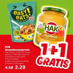 PLUS Hak Groenteconserven aanbieding