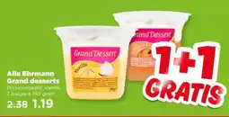 PLUS Alle Ehrmann Grand desserts aanbieding
