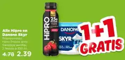 PLUS Alle Hipro en Danone Skyr aanbieding