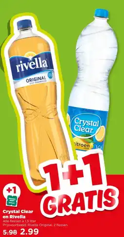 PLUS Crystal Clear en Rivella aanbieding