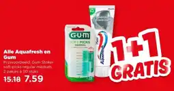 PLUS Alle Aquafresh en Gum aanbieding
