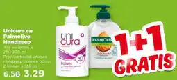 PLUS Unicura en Palmolive Handzeep aanbieding