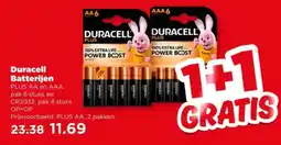 PLUS Duracell Batterijen aanbieding