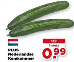 PLUS Plus Nederlandse Komkommer aanbieding