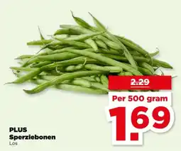 PLUS Plus Sperziebonen aanbieding