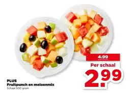 PLUS Plus Fruitpunch en meloenmix aanbieding