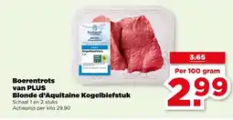 PLUS Boerentrots van plus blonde d'aquitaine kogelbiefstuk aanbieding