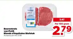 PLUS Boerentrots van PLUS Blonde d'Aquitaine Biefstuk aanbieding