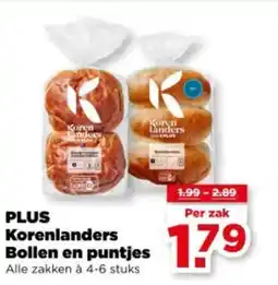 PLUS Plus Korenlanders Bollen en puntjes aanbieding
