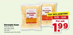 PLUS Geraspte kaas aanbieding