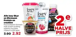 PLUS Alle Isey Skyr en Ehrmann Protein en creatine aanbieding