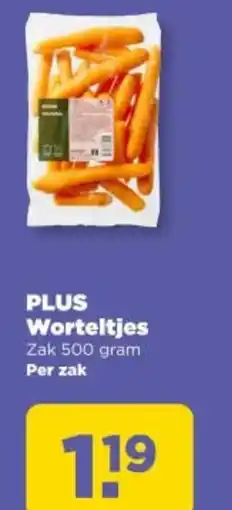 PLUS Plus worteltjes aanbieding