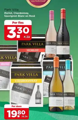 PLUS Park Villa Merlot, Chardonnay, Sauvignon Blanc en Rosé aanbieding