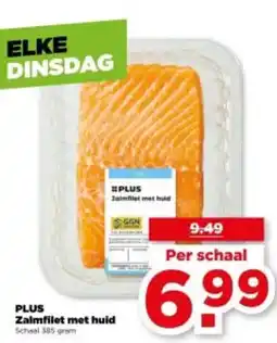 PLUS PLUS Zalmfilet met huid aanbieding