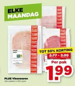 PLUS Plus Vleeswaren aanbieding